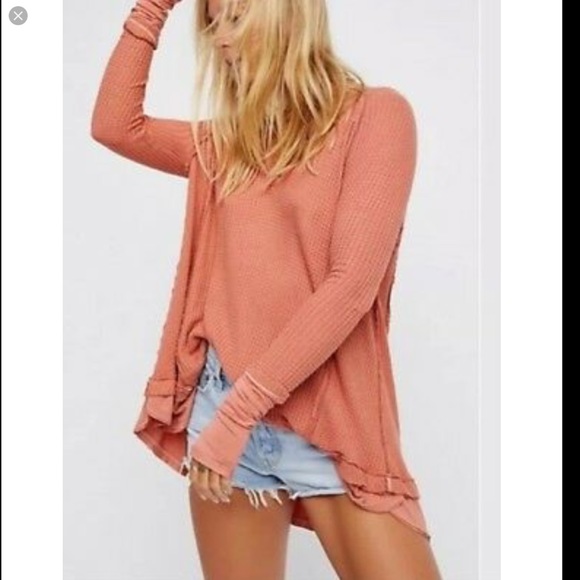 Free People Tops - Free People NWT We the Free Cocoa Thermal tunic